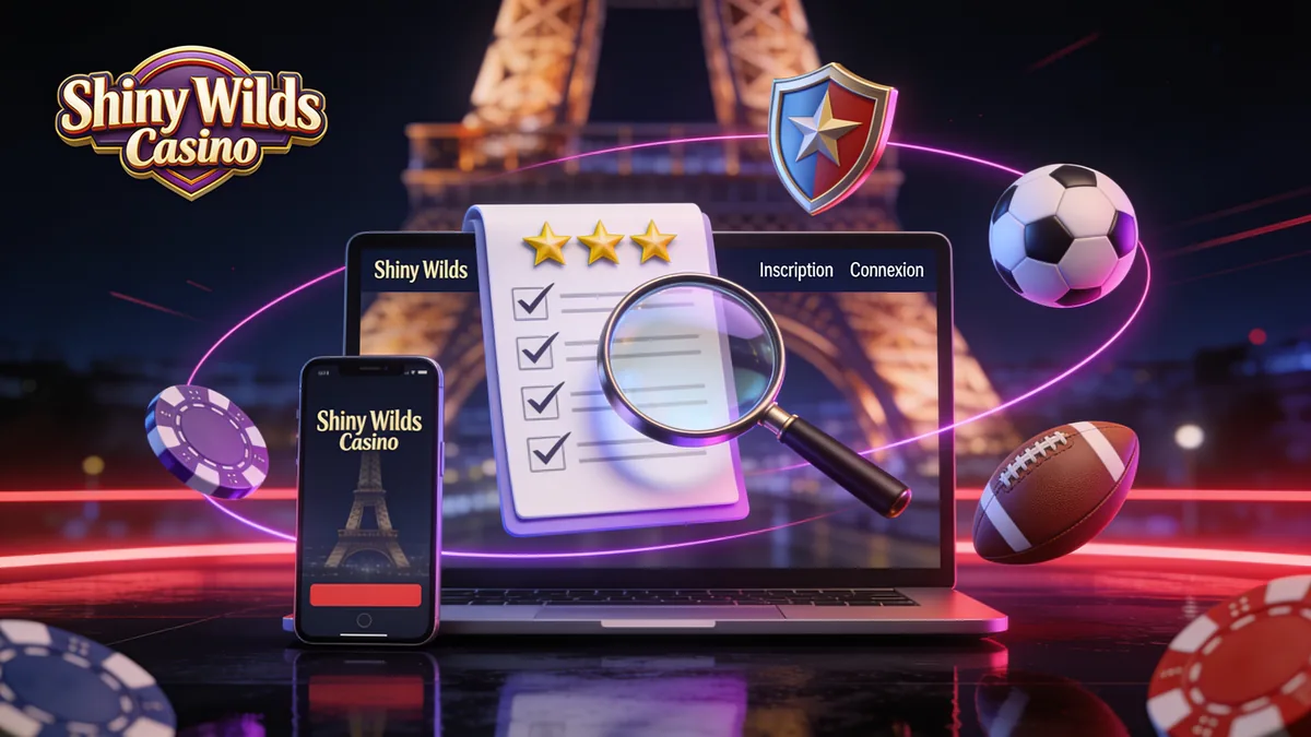 Inscription et connexion : étapes simples : guide shiny wilds casino pour les joueurs en France